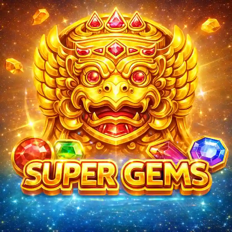 SUPER GEMS Slot Game Logo - Stanley Bet Philippines